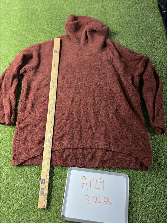 Sweaters - Max Studio Woman Cozy Turtleneck Sweater‎ Rust Size 2x teddybear sherpa feel